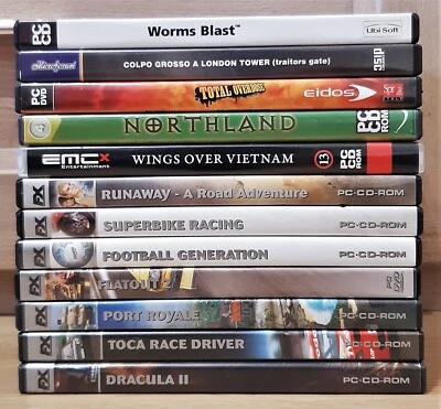 MA Lotto composto da 12 GIOCHI PER PC su CD/DVD ROM - Usati ITA [LEGGI] - Immagine 1 di 4