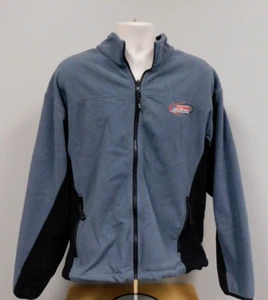 Iowa Speedway River's End Microfleece Jacket Mens Grey Casual  Size XL - Picture 1 of 6