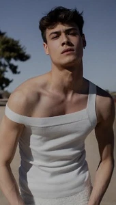 FANG NYC $160 ASYMMETRICAL OFF-THE-SHOULDER KNIT TANK Men’s Unisex Sz 3 NWT - Picture 1 of 11