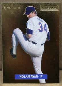 Carta Nolan Ryan 1993 SPECTRUM oro puro Texas Rangers - Foto 1 di 2