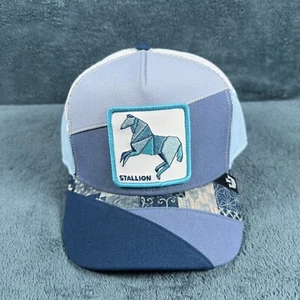Goorin Bros The Farm The Stallion Blue Farmigami Limited Edition Trucker Hat - Picture 1 of 6