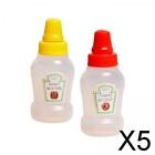 5xMini Tomato Ketchup Bottle Containers Bottle for Kitchen BBQ Outdoor ketchup