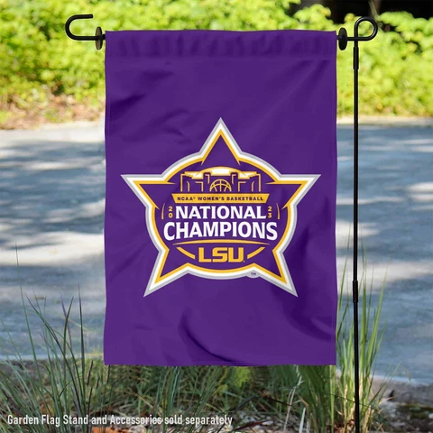 LSU Tigers Womens Basketball National Champions Garden Flag and Yard Banner Cover