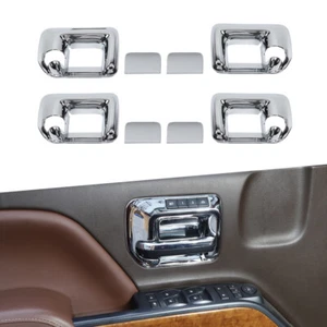 Interior Door Handle Bowl Decor Cover for Chevy Silverado & GMC Sierra 2014-2018 - Picture 1 of 7