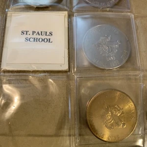 st paul's high school 1968 mardi gras doubloon wolves 3 numbered Paul + 3 Heavy - Picture 1 of 2
