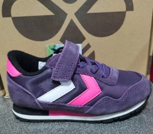 Zapatos de entrenamiento de vino de uva para niñas Hummel 3506 UE talla 27 - Imagen 1 de 1
