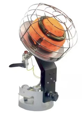 Mr. Heater Propane Space Heater 45,000 BTU 540-Degree Tank Top Outdoor Silver - Image 1 of 4