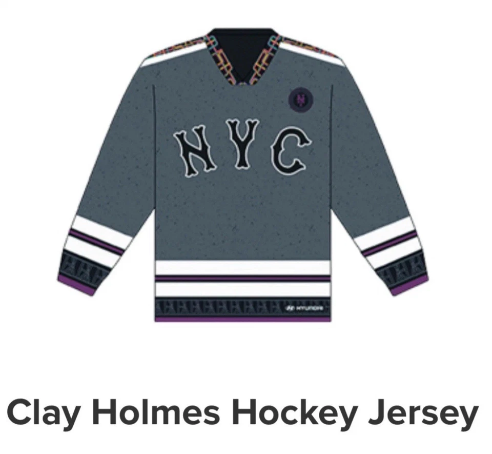 Camiseta de hockey de los New York Mets Clay Holmes nueva en bolsa Foto 1 de 1