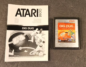 Dig Dug (Atari 2600, 1983) VIDEOGIOCO AUTENTICO CON MANUALE TESTATO SPEDIZIONE GRATUITA - Foto 1 di 4