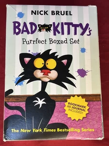 Bad Kitty Purrfect 8 Book Boxed Set EUC Damaged Box - Picture 1 of 2