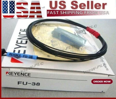 KEYENCE FU-38 Fiber Optic Sensor NewKD  US Free TAX - Image 1 of 4
