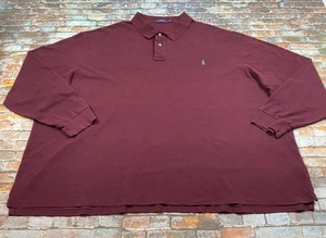 Polo Ralph Lauren chemise 6XB grand pull marron preppy pony logo décontracté homme - Photo 1/10