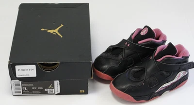 Nike Air Jordan 8 Retro Zapatos de Bebé Talla 9C EE. UU. 26 EUR Pinksicle con Caja Foto 1 de 4