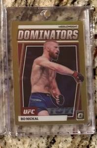 2023 Panini Donruss Optic UFC - Dominators Bo Nickal #25 Gold Prizm /10 - Picture 1 of 1