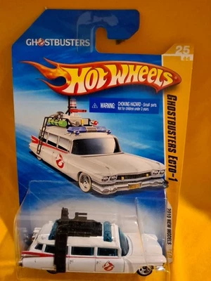 Hot Wheels 2010 New Models Ghostbusters Ecto-1 White 🔥A10 - Image 1 of 4