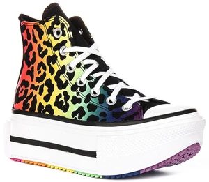 Converse A15782C Ct Lift Doppelte Plattform Damen Trainer In Mehrfarbig UK 3 - 8 - Bild 1 von 6