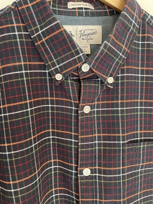 Penguin By Munsingwear Men’s Check Shirt Heritage Slim Fit Size XL - Image 1 of 4