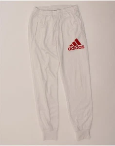 ADIDAS Mens Graphic Tracksuit Trousers Joggers UK 34/36 Small White CF10 - Picture 1 of 6