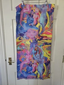 Desigual Maria Escote Schal Geisterschal 20" x 81 bunt ätherisch weiches Gefühl - Bild 1 von 5
