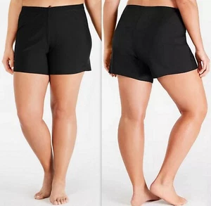 Island Escape Plus Size Swim Shorts Women's, Size 22W Black NWOT - Picture 1 of 10