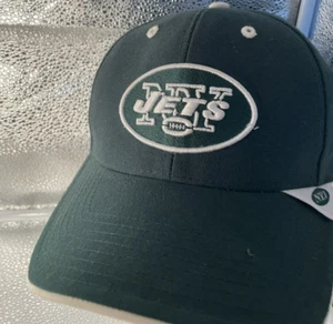 New York Jets NFL Gorra de Béisbol Verde Ajustable Jets Bordado Blanco en Correa - Imagen 1 de 10