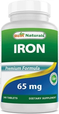 Best Naturals Iron Supplement - 65 mg 240 Tablets - Image 1 of 3
