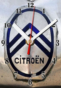 WALL CLOCK, LOGO CITROEN 05 M, 11,8x 7,8 inches - Picture 1 of 1