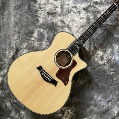 Custom 916ce Acoustic Electric Guitar Solid Spruce with Electronics Flower Inlay - Image 1 of 4