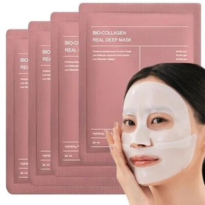 ENLIWISH Bio-Collagen Face Mask 4 Pack | Night Mask | Nourishing Skin Wrap - Picture 1 of 8