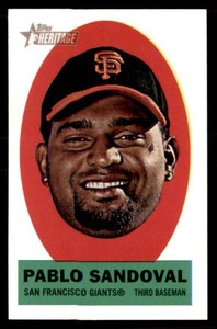 2012 Topps Heritage Stick-Ons Pablo Sandoval San Francisco Giants #8