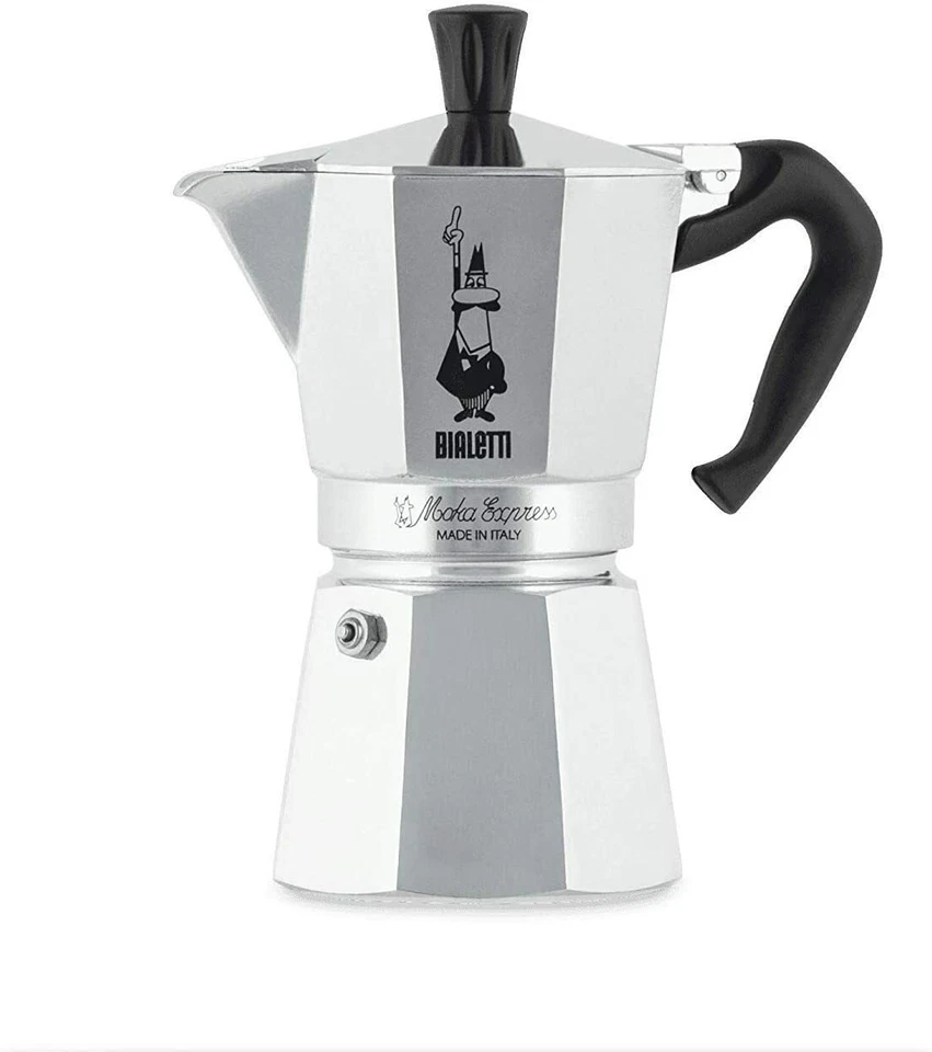 Bialetti Moka Express Caffettiera, Alluminio, Argento, 4 Tazze BIALETTI MOKA  - Immagine 1 di 4