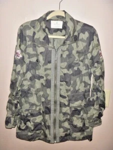 JADE & ELFENBEIN BESTICKTE TARNJACKE GRÖSSE MEDIUM...   WOW!!! - Bild 1 von 5