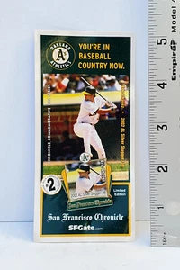 Oakland Athletics Eric Chavez 2002 AL Silver Slugger SF Chronicle Metal Pin #2 - Bild 1 von 4