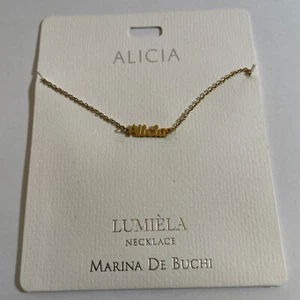 "ALICIA" Halskette goldfarben 15”-20” nickelfrei Marina de Buchi NEU - Bild 1 von 3
