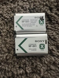 Sony NP-BX1 Rechargeable Li-ion Battery X2 - Picture 1 of 1