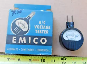 NEU VINTAGE EMICO 2-POLIGER WECHSELSPANNUNGSPRÜFER IN OVP - Bild 1 von 5