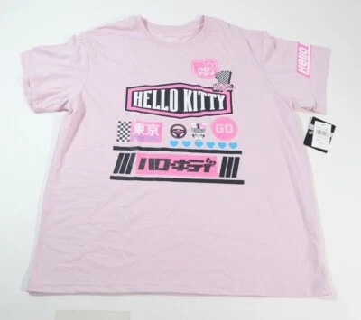 Camisetas para mujer Hello Kitty Tokyo Speed rosa gráfico de gran tamaño talla 2XL Foto 1 de 4