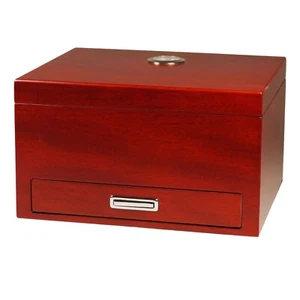 Humidor umidificatore porta 40 sigari cubani in legno Scatola portasigari - Foto 1 di 2