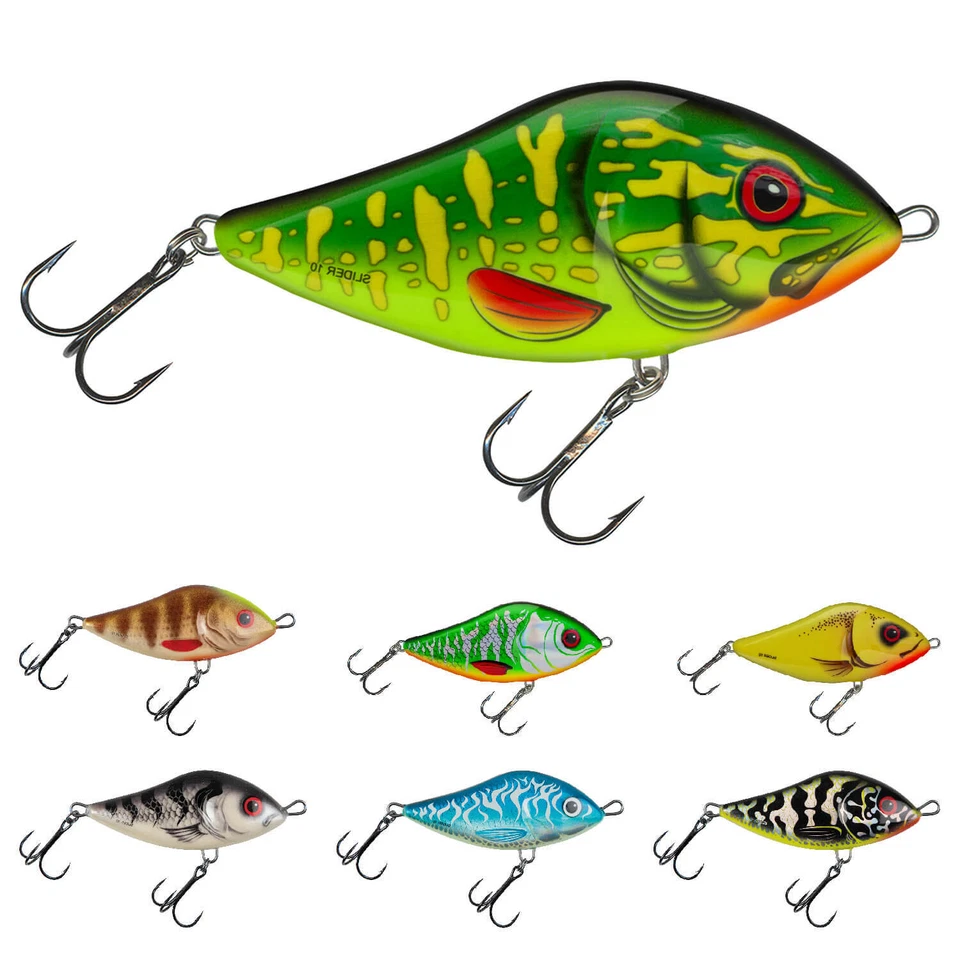 Salmo Slider Wobbler Jerkbait Glider Kunstköder Köder Hecht Barsch Zander Döbel - Bild 1 von 1