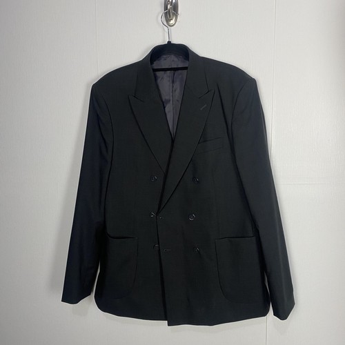LOUIS VUITTON（LV） Blazer giacca Louis Vuitton Uniformi uomo grigio scuro lana vergine taglia 52.