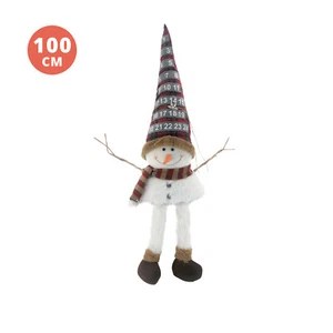 KASANOVA Pupazzo di Neve con calendario avvento 100 cm multicolore - Foto 1 di 2