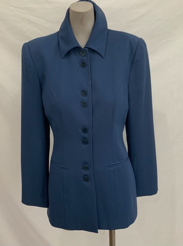 VETEMENTS GIACCA BASIC COLLEZIONE V con maniche lunghe donna tg 6 colore blu usata splendida