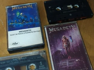 Megadeth - Rust In Peace & Countdown To Extinction Cassettes Venezuela Rodven - Picture 1 of 11