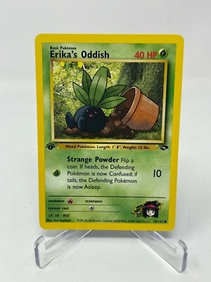 Pokémon Gym Challenge 1st Edition Erika's Oddish 70/132 Regular NM  - Image 1 of 2