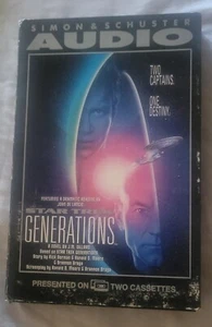 Star Trek Generations by J. M. Dillard 1994 Audio Cassettes Novel - Bild 1 von 6