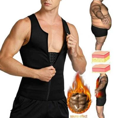 Hombres Prendas moldeadoras Camiseta sin mangas Chaleco Soporte para espalda Control abdomen Camiseta interior Modelador corporal Foto 1 de 4