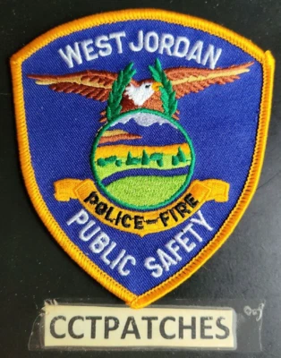 WEST JORDAN, UTAH PUBLIC SAFETY POLICE FIRE SHOULDER PATCH UT - Image 1 of 2