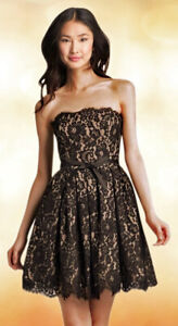 Robert Rodriguez for Target Neiman Marcus Strapless Black Lace Dress 6 8