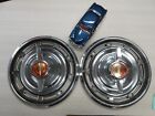 1966 Buick Set Of 2.. 14" Hubcaps With Spinnrs # 1996
