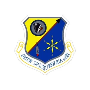 185th Air Refueling Wing (U.S. Air Force) REVERSE PRINT Transparent STICKER - Picture 1 of 16